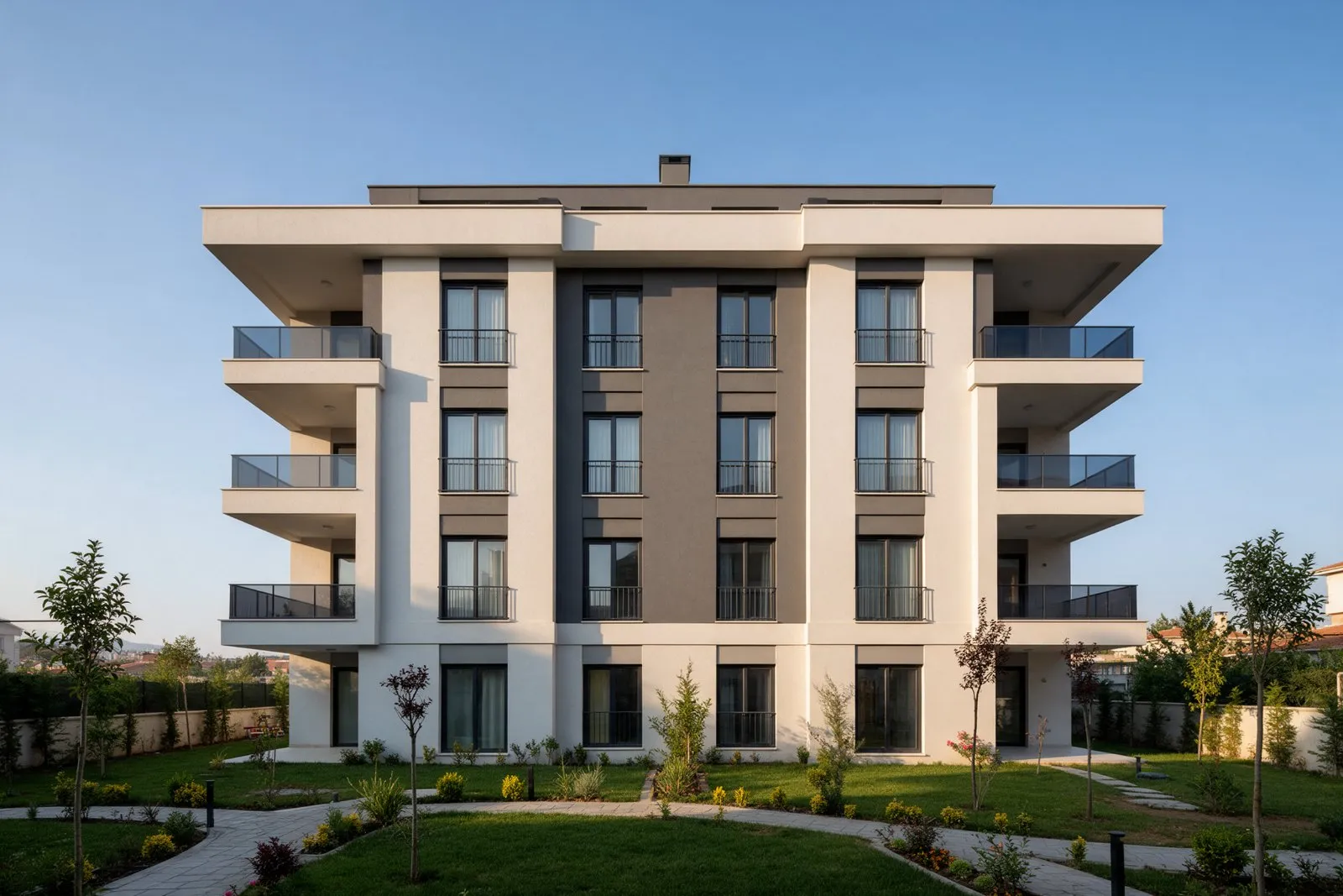 New residential building in Turkey built to modern seismic standards